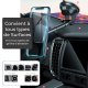 Support voiture de téléphone magnétique rotatif à 360 ° noir