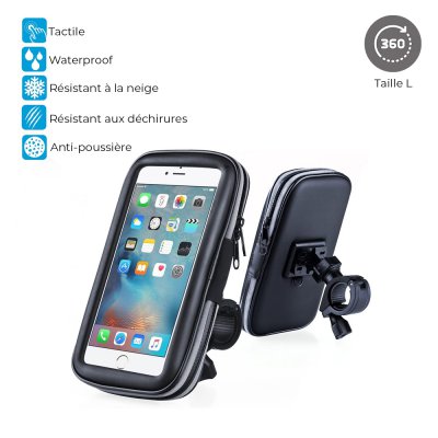 Support vélo étanche pour Smartphones Taille L