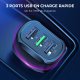 Chargeur allume-cigare avec 3 ports USB Noir