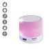 Enceinte lumineuse rose effet craquelé sans fil