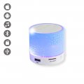 Enceinte lumineuse bleue effet craquelé sans fil