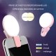 Anneau lumineux à LED 3 niveaux d'intensité lumineuse pour Selfie  rose  