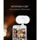 Anneau lumineux à LED 3 niveaux d'intensité lumineuse pour Selfie  blanche