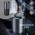 Purificateur d'air portable noir métalisé