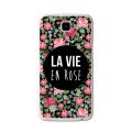 Coque LG K4 4G rigide transparente La Vie en Rose Dessin Evetane