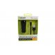 Muvit Pack Black Car Charger 2 Usb 2a +cable Light