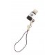 Muvit Metal & Black Micro Usb To Lightning Mfi Adapter With Strap