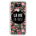 Coque LG G5 H850 rigide transparente La Vie en Rose Dessin Evetane