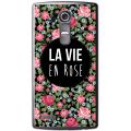 Coque LG G4 rigide transparente La Vie en Rose Dessin Evetane