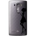 Coque LG G4 rigide transparente Silhouette Femme Dessin Evetane