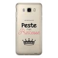 Coque Samsung J5 2016 rigide transparente Peste mais Princesse Dessin Evetane