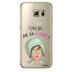 Coque rigide transparent J'Ai La Flemme pour Samsung Galaxy S6 Edge