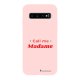 Coque Samsung Galaxy S10 Silicone Liquide Douce rose pâle Call Me Madame La Coque Francaise.
