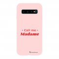 Coque Samsung Galaxy S10 Silicone Liquide Douce rose pâle Call Me Madame La Coque Francaise.