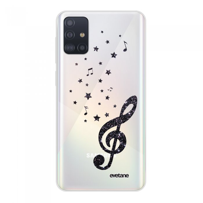 Coque Samsung Galaxy A51 5G 360 intégrale transparente Note de Musique Tendance Evetane - Coquediscount