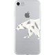 Coque semi-rigide transparente ours polaire pour iPhone 7