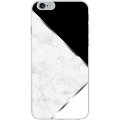 Coque semi-rigide noire et blanche motifs triangles pour iPhone 6/6S