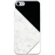 Coque semi-rigide noire et blanche motifs triangles pour iPhone 7