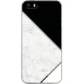 Coque semi-rigide noire et blanche motifs triangles pour iPhone 5/5S/SE