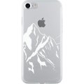 Coque semi-rigide transparente motif montagne pour iPhone 7