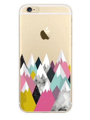 Coque rigide transparent Montagnes pour iPhone 6 / 6S
