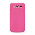 Coque Igum rose Muvit toucher gomme pour Samsung i9300 Galaxy SIII.